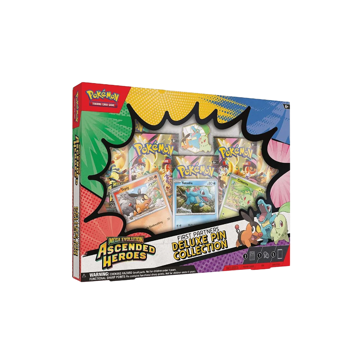 Pokémon TCG: Mega Evolution Ascended Heroes First Parnter Deluxe Pin Collection